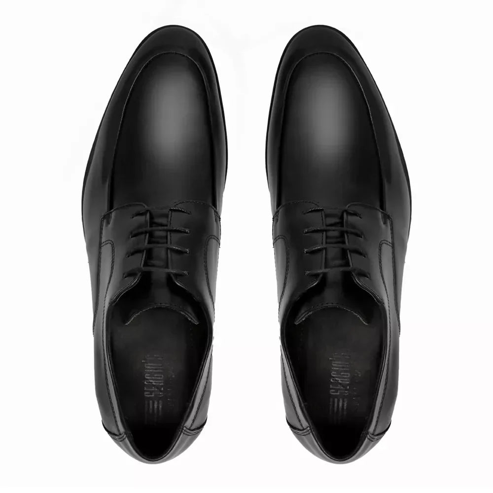 Sapato Derby Masculino Social Em Couro - PRETO