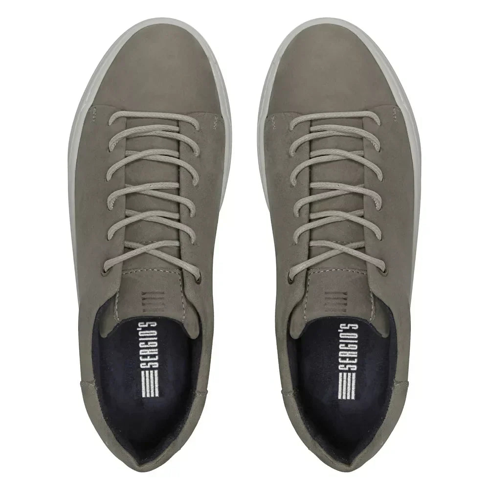 TÊNIS MASCULINO CASUAL EM COURO - CINZA