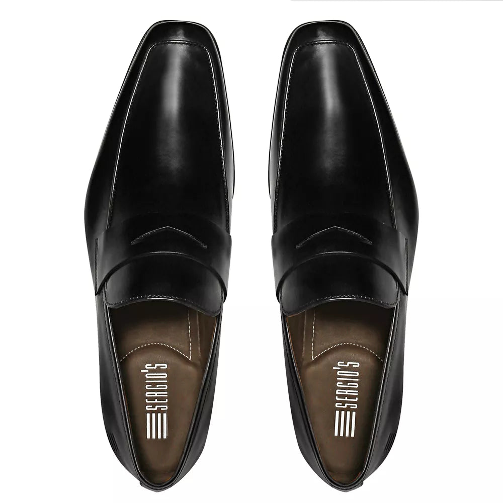 Sapato Loafer Masculino Social Em Couro - PRETO
