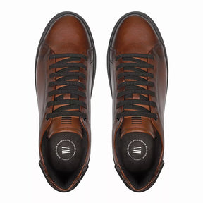TÊNIS MASCULINO CASUAL EM COURO MARROM - CACAU
