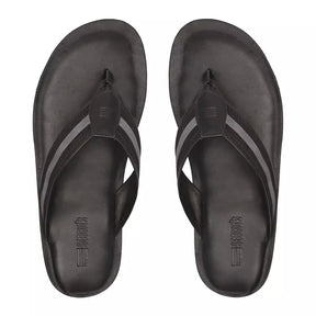 Chinelo Masculino Casual Em Couro Preto - GALLANT PRETO