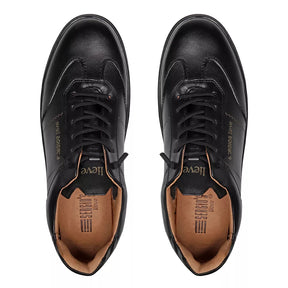 TÊNIS MASCULINO CASUAL EM COURO PRETO LINHA LIEVE