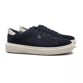TÊNIS MASCULINO CASUAL EM COURO AZUL - OFF WHITE
