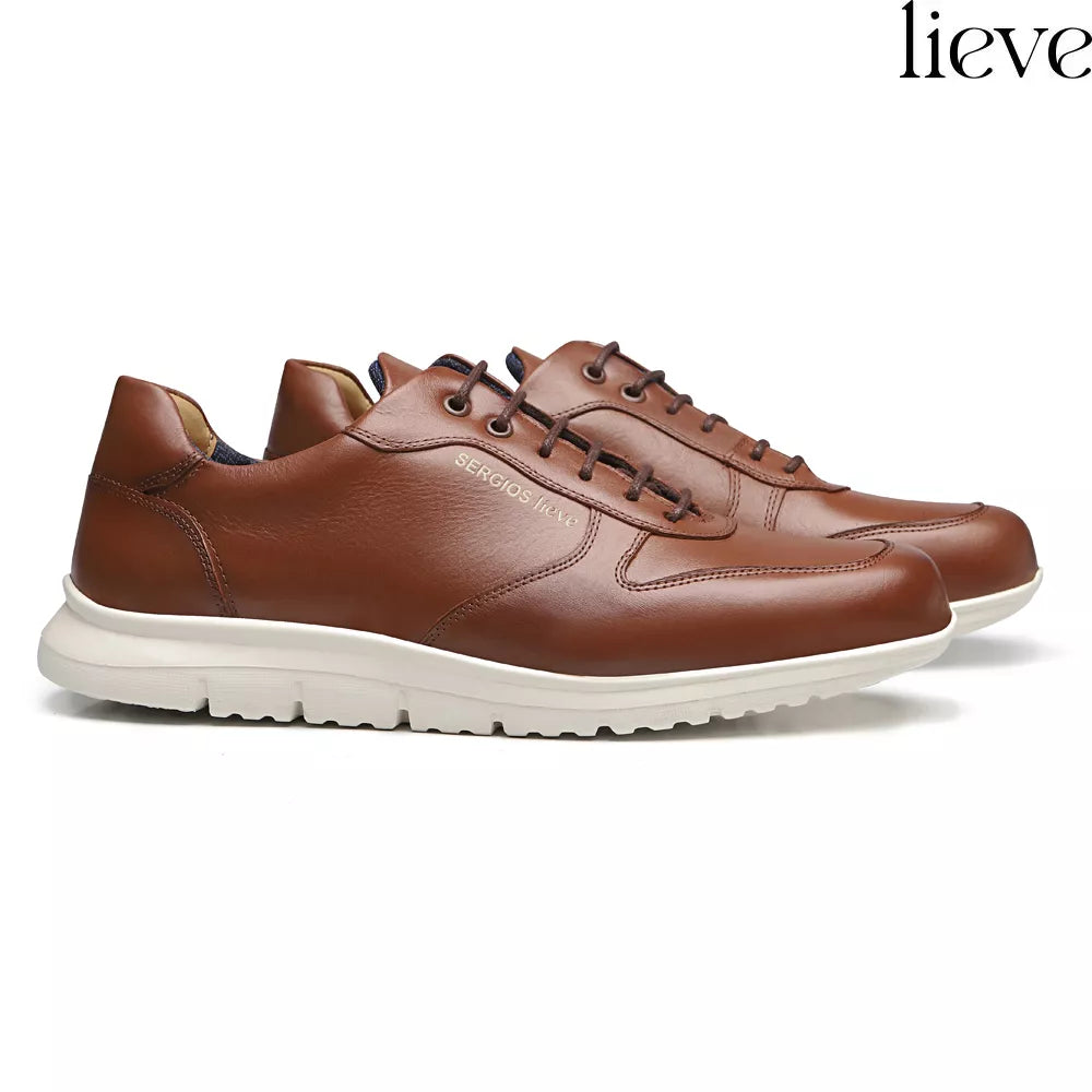 TÊNIS MASCULINO CASUAL EM COURO MARROM