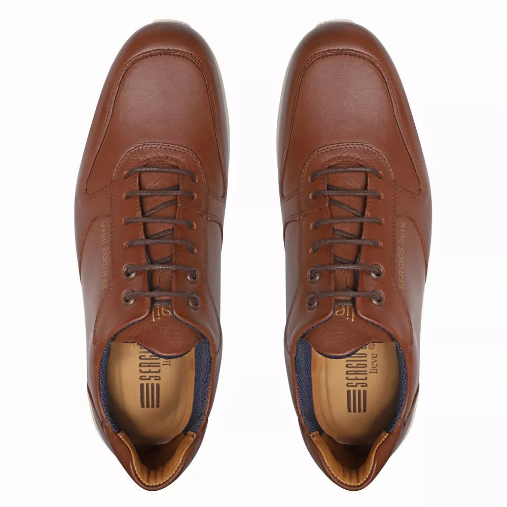 TÊNIS MASCULINO CASUAL EM COURO MARROM