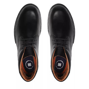 BOTA DERBY MASCULINA CASUAL EM COURO PRETO