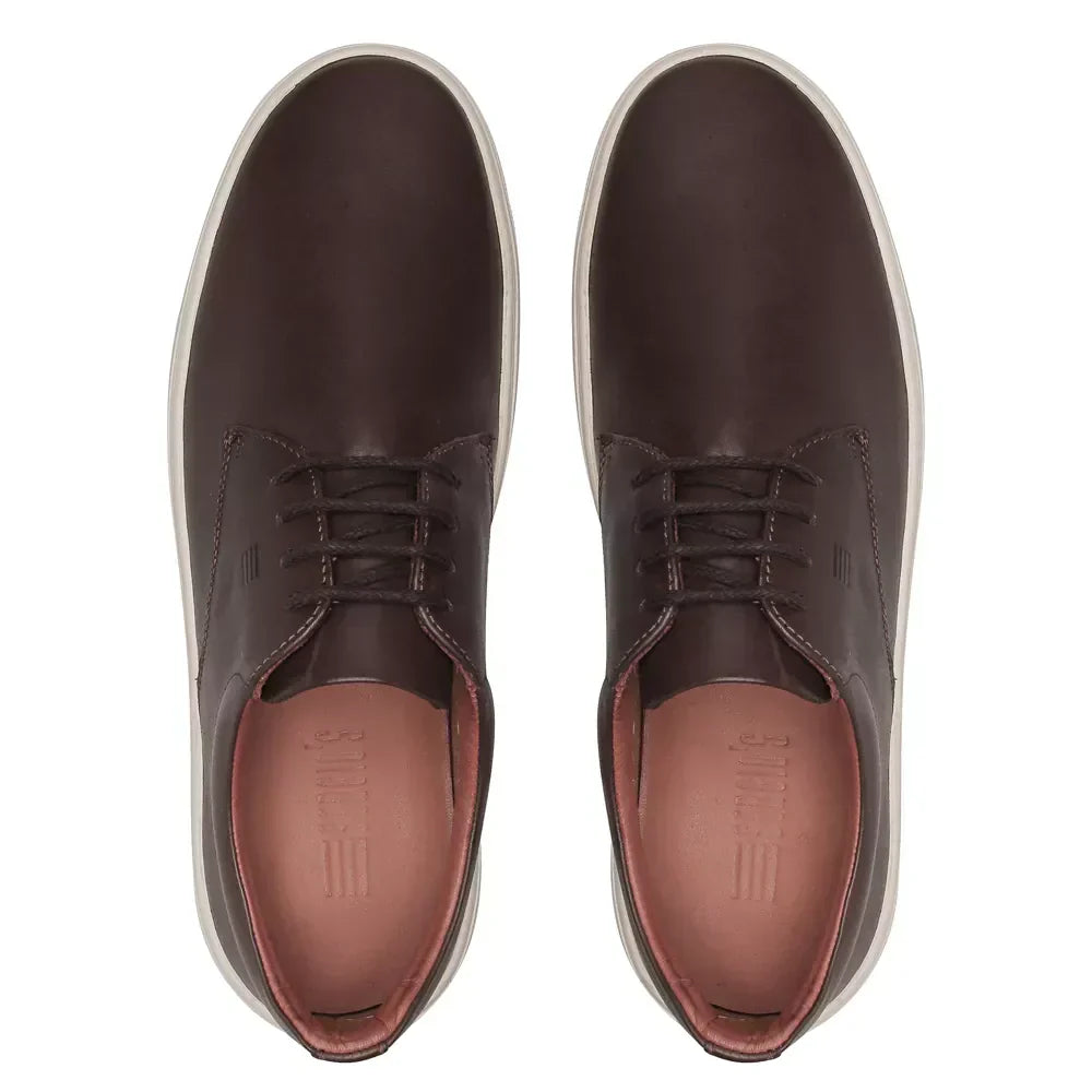 TÊNIS MASCULINO CASUAL EM COURO MARROM - MOCA