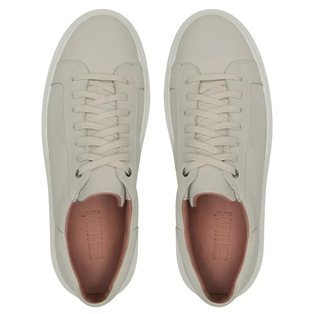 TÊNIS MASCULINO CASUAL EM COURO BEGE - CREME