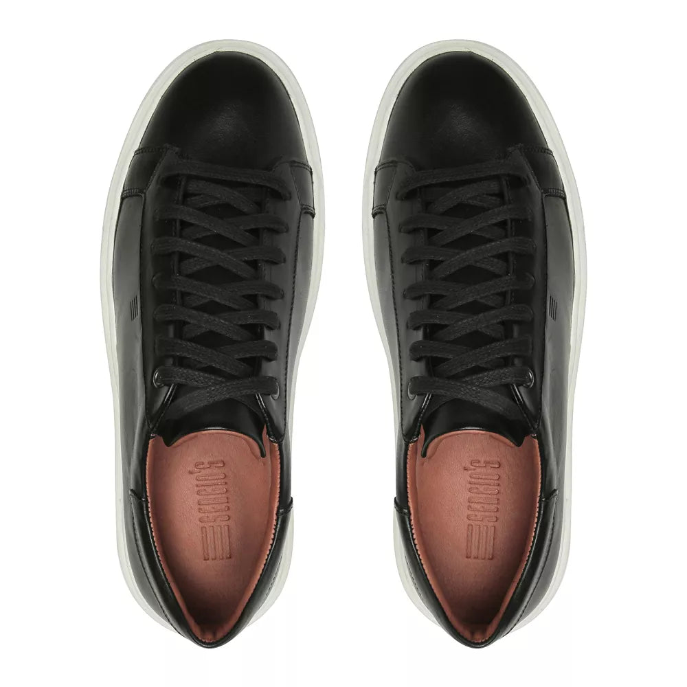 TÊNIS MASCULINO CASUAL EM COURO PRETO