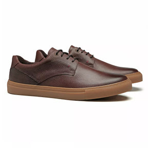 TÊNIS MASCULINO CASUAL EM COURO MARROM - CHOCOLATE