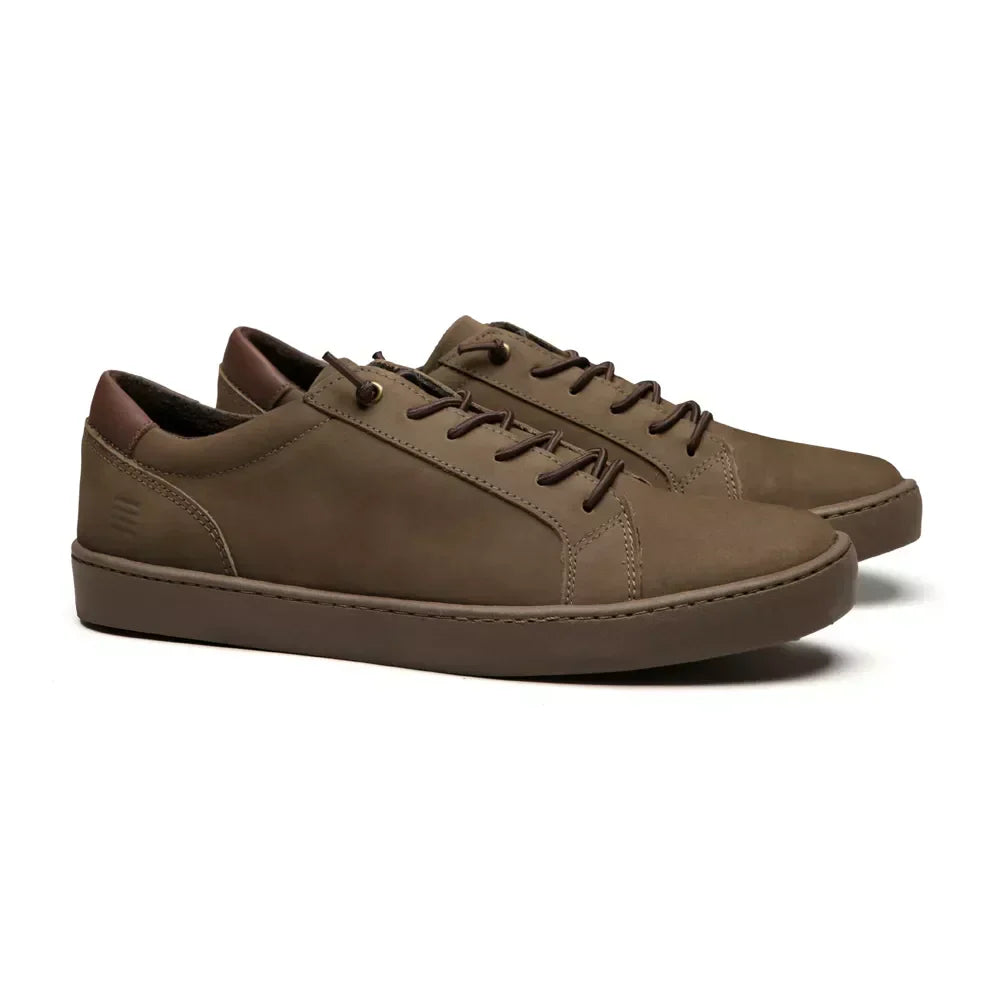 TÊNIS MASCULINO CASUAL EM COURO MARROM - CACAU