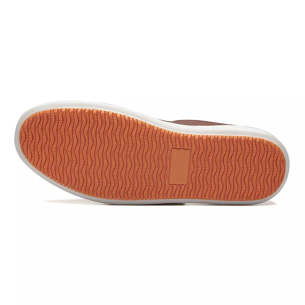 TÊNIS MASCULINO CASUAL EM COURO MARROM - TROY