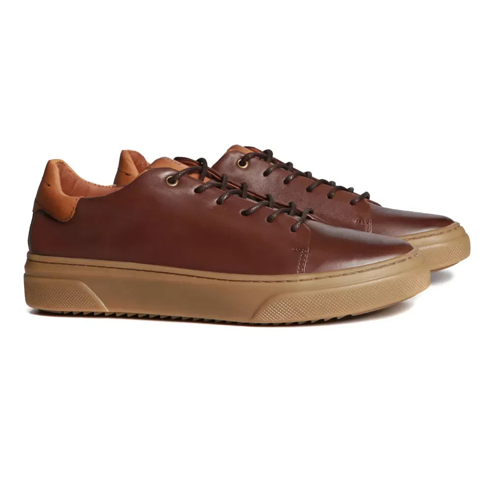TÊNIS MASCULINO CASUAL EM COURO MARROM