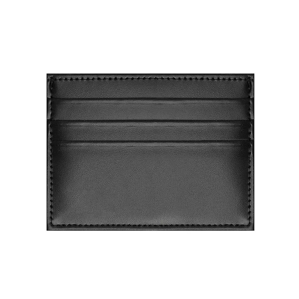 Porta Cartão Masculino em Couro Preto - NATURALE