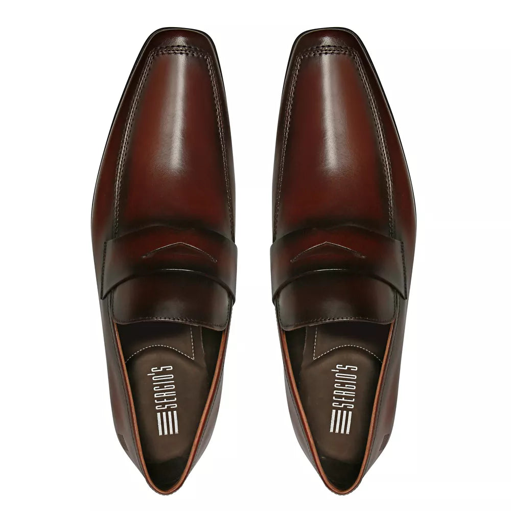 Sapato Loafer Masculino Social Em Couro - BROWN