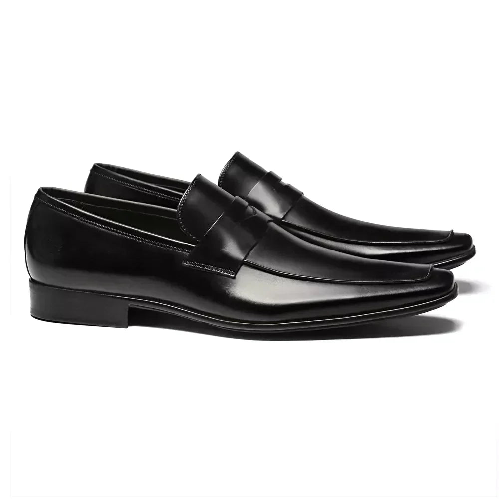 Sapato Loafer Masculino Social Em Couro - PRETO