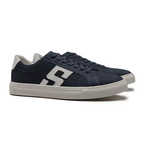 TÊNIS MASCULINO CASUAL EM COURO AZUL COM CONFORTO - NAVY