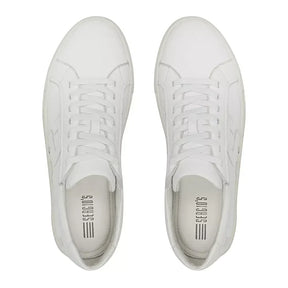 TÊNIS MASCULINO CASUAL EM COURO BRANCO COM CONFORTO - WHITE