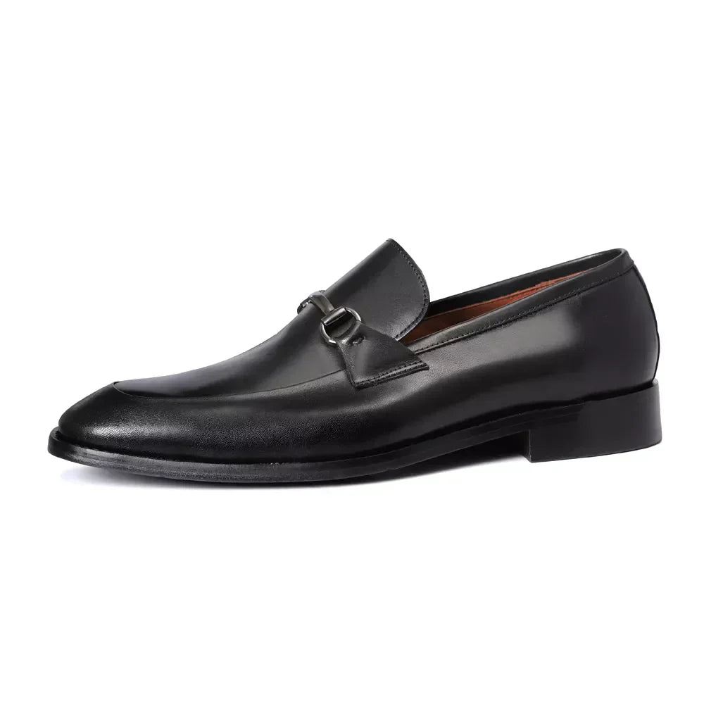 Sapato Mocassim Masculino Social Em Couro - BLACK