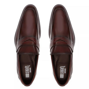 Sapato Loafer Social Em Couro Marrom - TAN