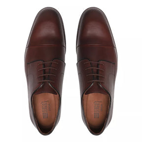 SAPATO DERBY MASCULINO SOCIAL EM COURO COM CONFORTO - MALDO CAFE