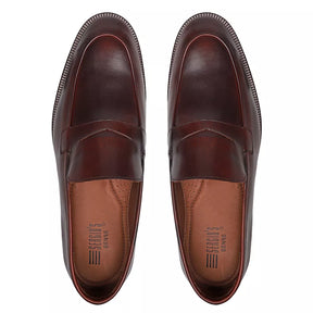 SAPATO LOAFER MASCULINO SOCIAL EM COURO MARROM COM CONFORTO - MALDO