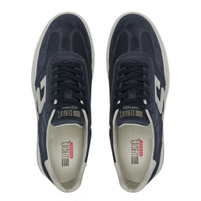 TÊNIS MASCULINO CASUAL EM COURO AZUL COM CONFORTO - WHITE