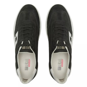TÊNIS MASCULINO CASUAL EM COURO PRETO COM CONFORTO