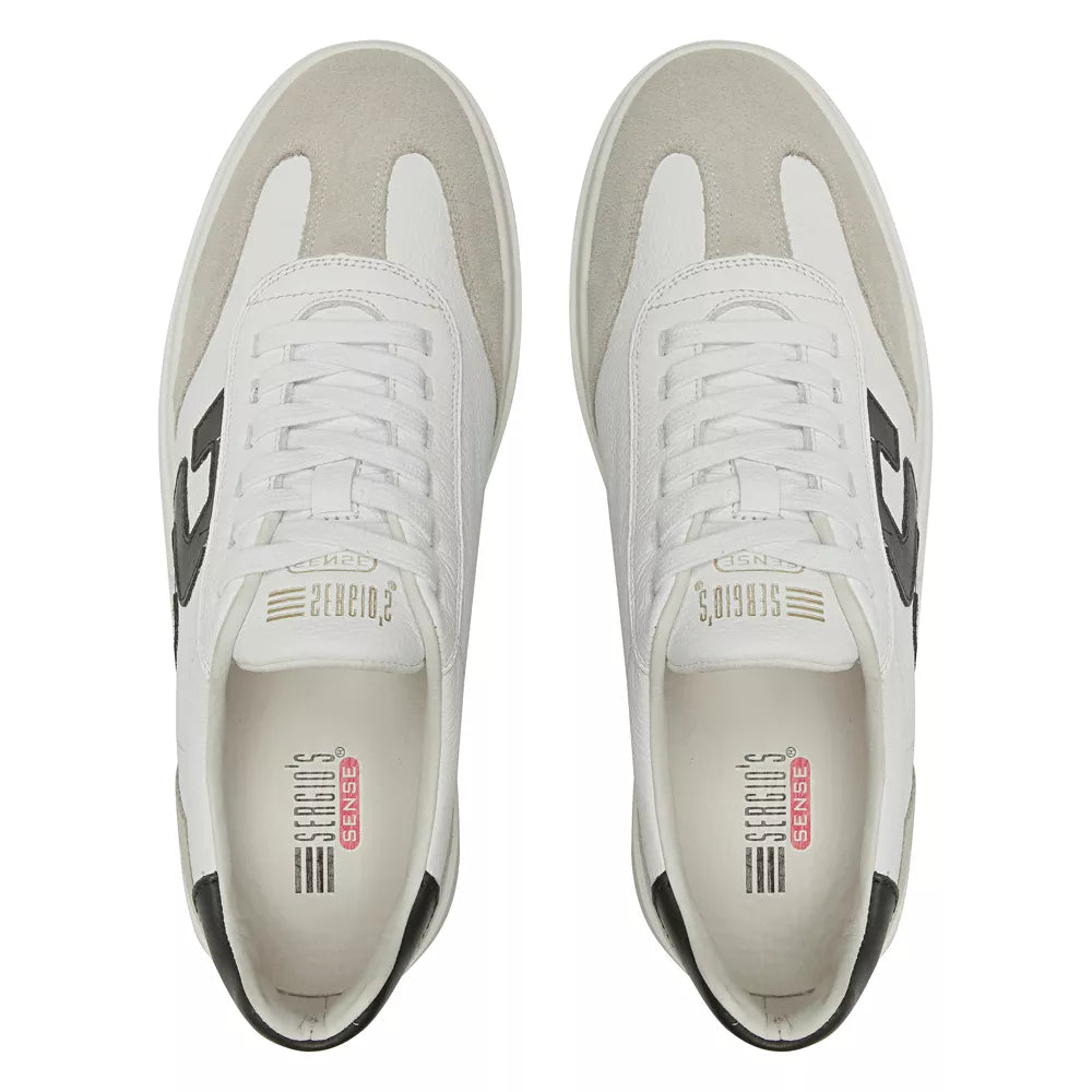 TÊNIS MASCULINO CASUAL EM COURO CINZA COM CONFORTO - BLACK