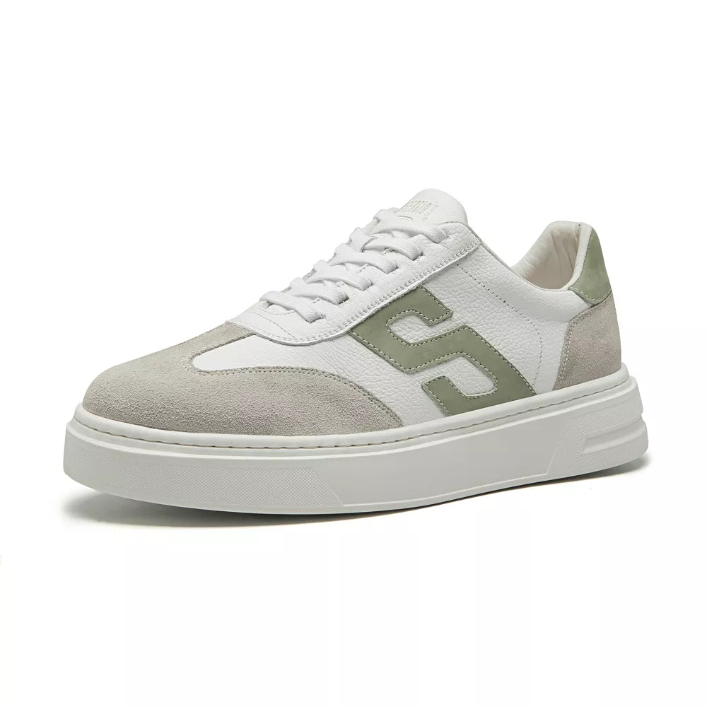 TÊNIS MASCULINO CASUAL EM COURO CINZA COM CONFORTO - MENTA