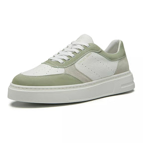TÊNIS MASCULINO CASUAL EM COURO VERDE COM CONFORTO