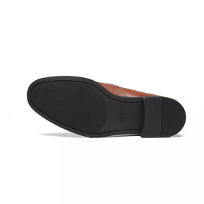 SAPATO LOAFER MASCULINO SOCIAL EM COURO MARROM COM CONFORTO - TAN