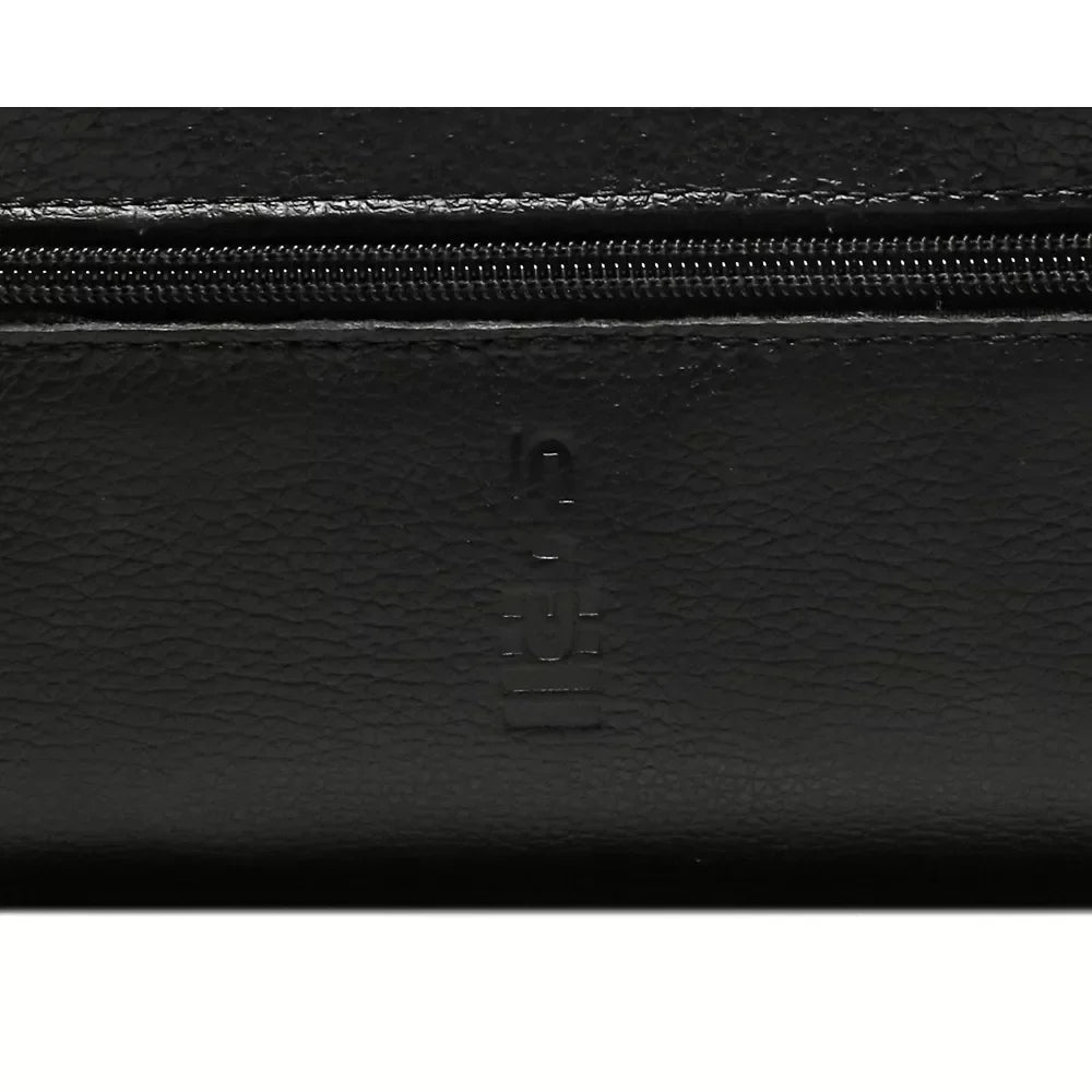 NECESSAIRE MASCULINA EM COURO PRETO - MADRAS
