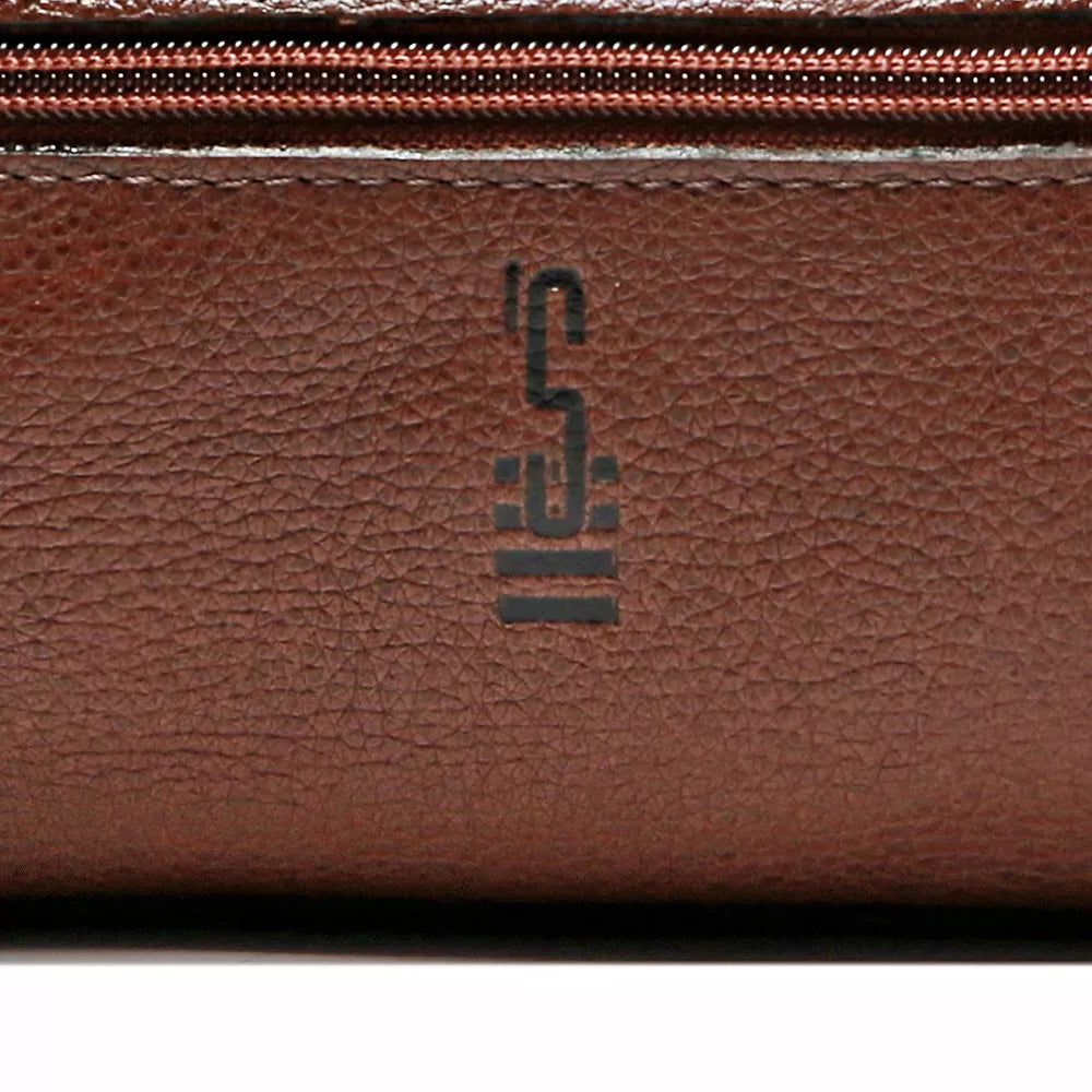 NECESSAIRE MASCULINA EM COURO MARROM - WHISKY