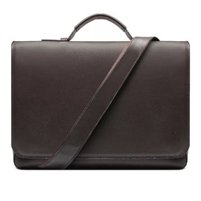 Pasta Porta Notebook Masculina Em Couro Marrom - café