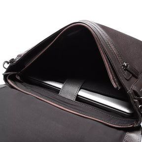 Pasta Porta Notebook Masculina Em Couro Marrom - café