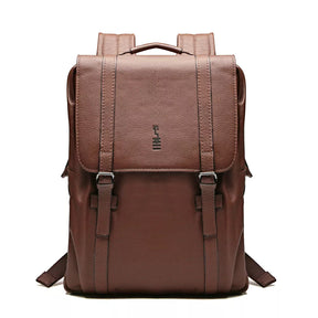 MOCHILA PORTA NOTEBOOK DE ATE 17'' MASCULINA EM COURO MARROM - WHISKY