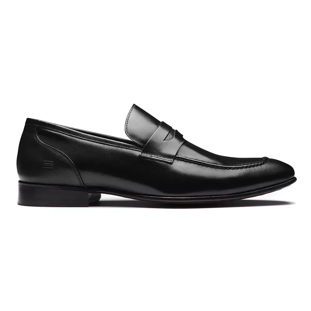 Sapato Loafer Masculino Social Em Couro Preto - VAQ