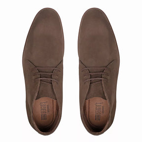 BOTA DERBY MASCULINA CASUAL EM COURO MARROM COM CONFORTO