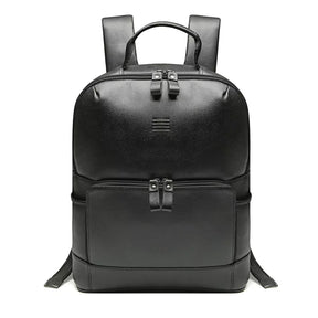 MOCHILA PORTA NOTEBOOK MASCULINA EM COURO PRETO