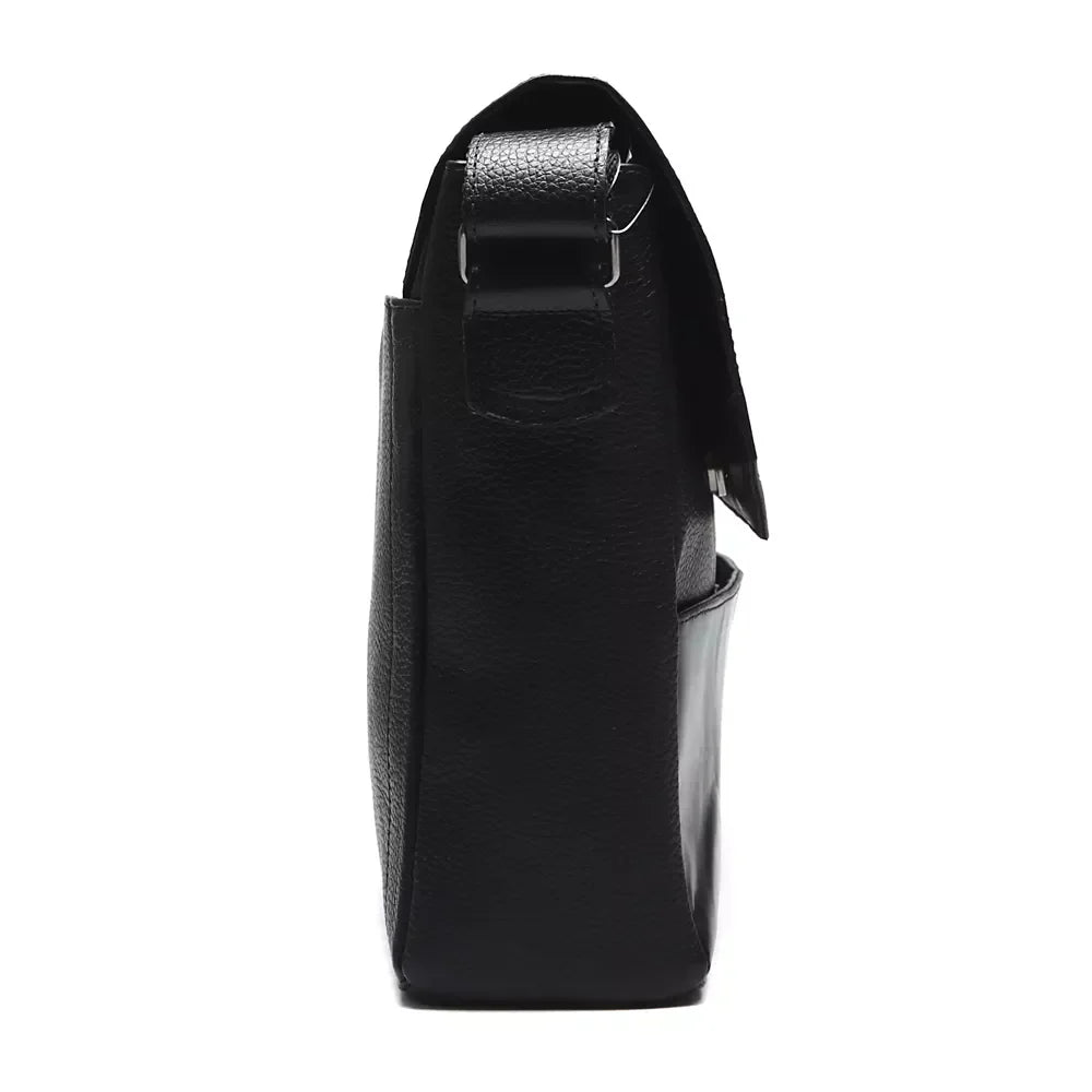 Pasta Porta Notebook Masculina Em Couro - PRETA-PRETA